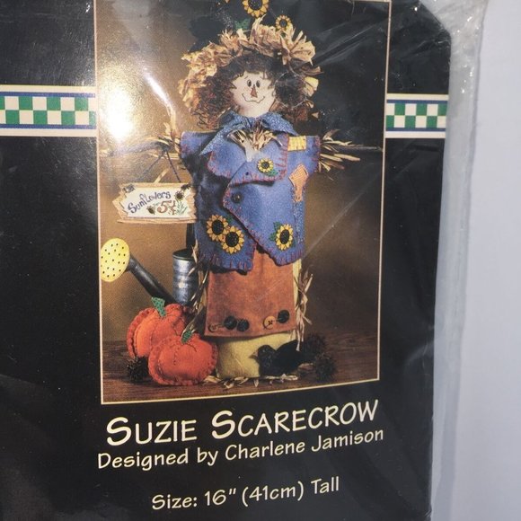 Suzie Scarecrow Dimensions Bottle Buddies Fall Autumn Thanksgiving Halloween - Picture 2 of 10